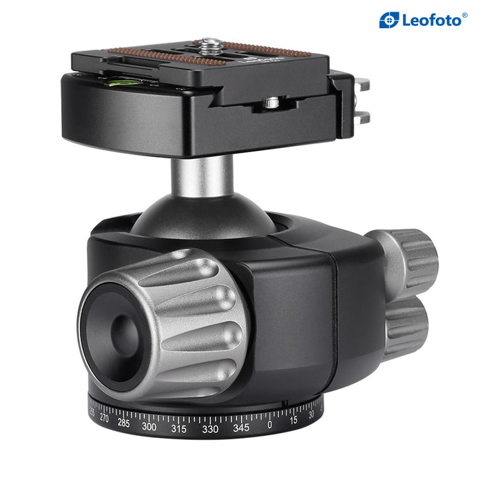 Leofoto LH Series LH-40LR 40mm low profile ball head with NP-50 Quick Release Plate