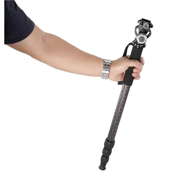 Leofoto MP-284C Carbon Fiber 4 Section Monopod - Max Load 18kg, Max Height 1650mm