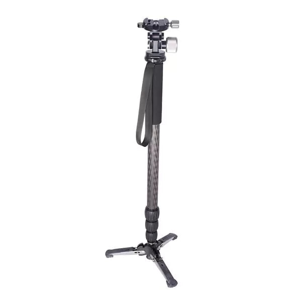 Leofoto MP-284C Carbon Fiber 4 Section Monopod - Max Load 18kg, Max Height 1650mm