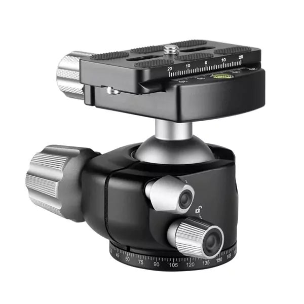 Leofoto LH Series LH-36 36mm Low Profile Ball Head and QP-70N QR Plate - Max Load 18kg