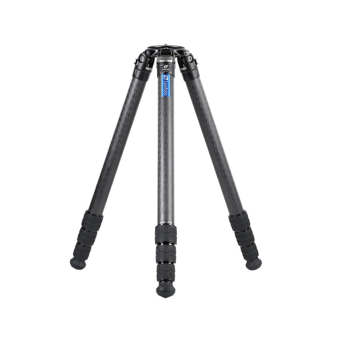 Leofoto LM Summit LM-404C 10 Layer Carbon Hollow-out Spider 100mm Bowl Tripod with Safety Lock System - Max Load 40kg, Min 115mm to Max 1780mm