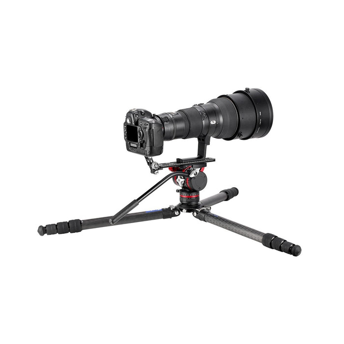 Leofoto LM Summit LM-404C 10 Layer Carbon Hollow-out Spider 100mm Bowl Tripod with Safety Lock System - Max Load 40kg, Min 115mm to Max 1780mm