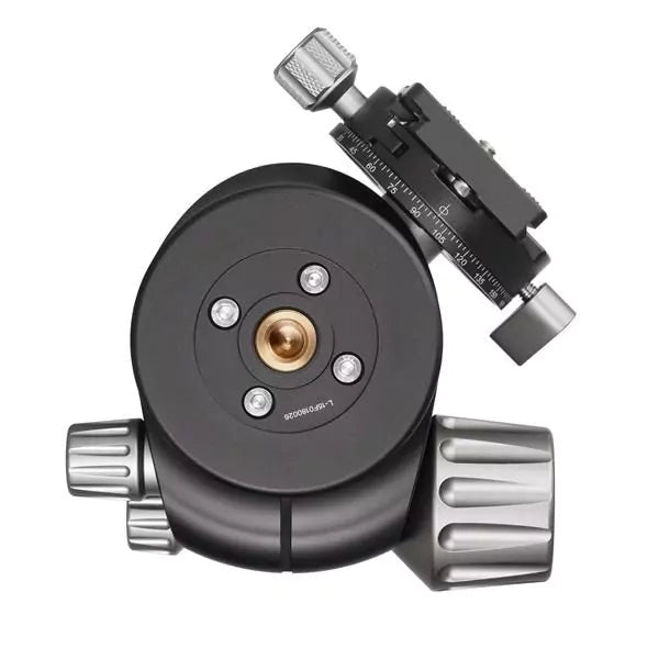 Leofoto LH Series LH-47 47mm Low Center of Gravity Ball Head and QP-70N QR Plate - Max Load 22kg