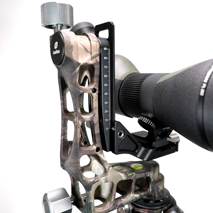 Optisan PL 15-60x80 ED Angled Spotting Scope and Leofoto Ranger LS-365C Lightweight Carbon Tripod