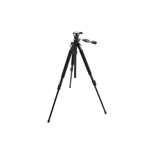 Bushnell 63 inch Titanium Finish Lightweight Tripod with 3 way Pan/Tilt head and handle