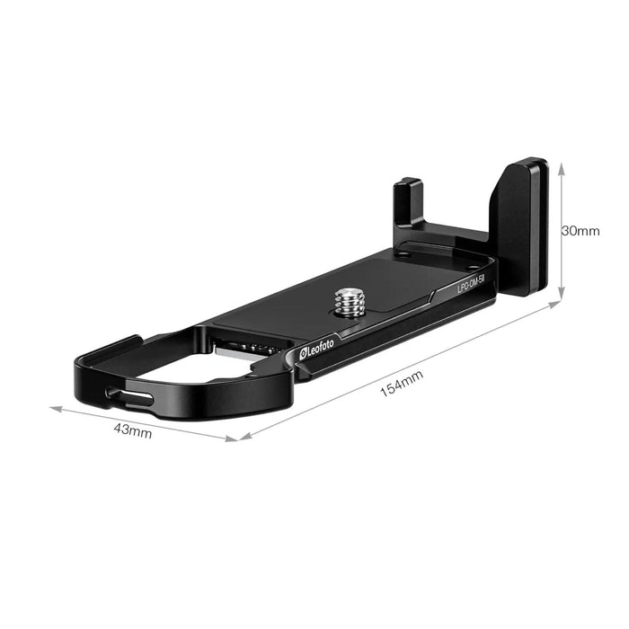 Leofoto Custom L Bracket for Olympus OM-5 Mark 11 QR Arca Type Plate