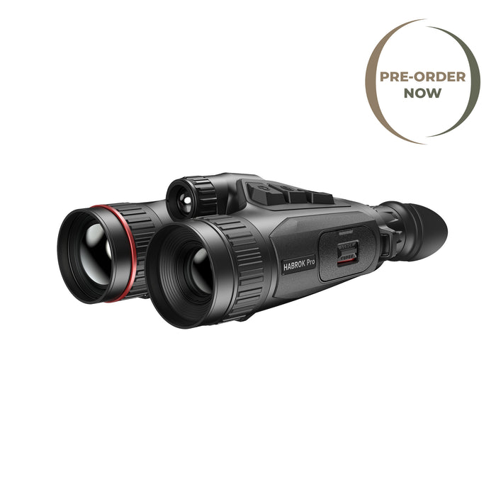 HIKMICRO Habrok Pro HQ50L Multi-Spectrum Thermal Binocular - 640px 50mm with 4K Optical Camera LRF and Harness