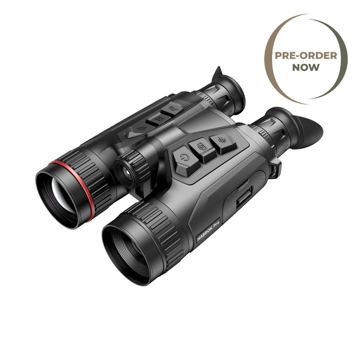 HIKMICRO Habrok Pro HQ50L Multi-Spectrum Thermal Binocular - 640px 50mm with 4K Optical Camera LRF and Harness