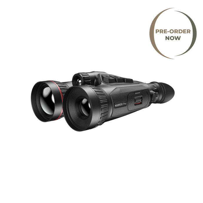 HIKMICRO Habrok Pro HX60L Multi-Spectrum Thermal Binocular - 1280px 60mm with 4K Optical Camera LRF and Harness