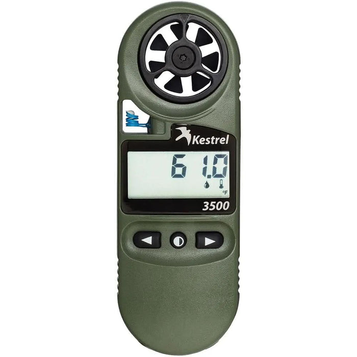 Kestrel 3500NV Weather Meter / Digital Psychrometer +NV Backlight - Olive Drab