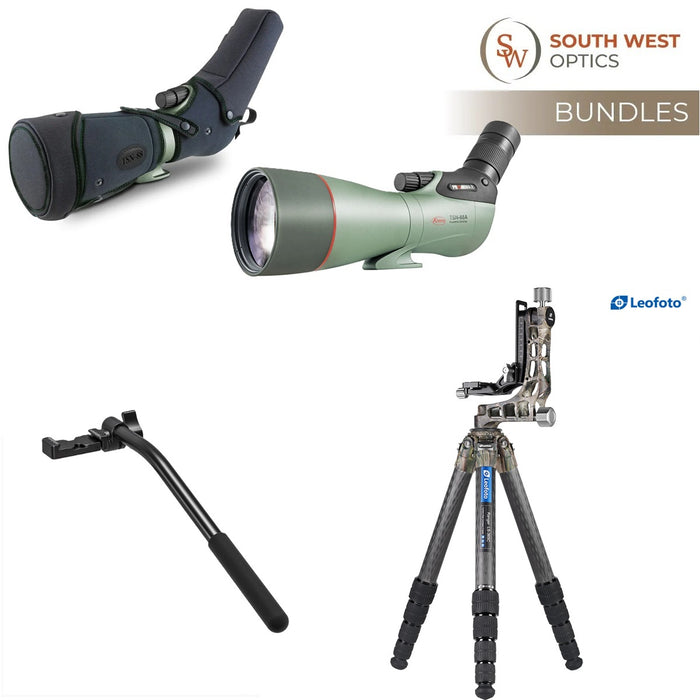 Kowa TSN-88A Prominar Spotting Scope and Leofoto Ranger LS-365C Carbon Tripod with PG-1 CAMO Gimbal