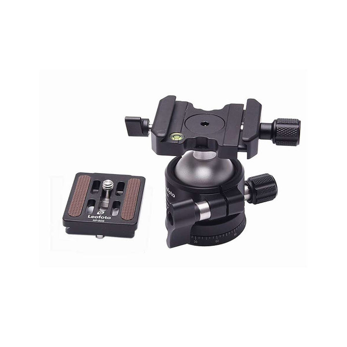 Leofoto EB Series EB-36 36mm low profile ball head and NP-50S Plate