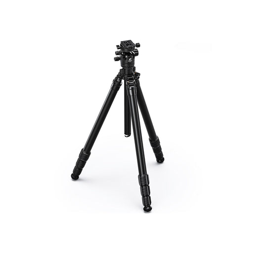 Leofoto Wings of God BLACK LG324C 10 Layer Carbon Water, Sand and Dust proof Corrosion Resistant Titanium Feet Spider Tripod with LH-40R Low Profile Ball Head - Max Load 15kg, Min 165mm to Max 1685mm