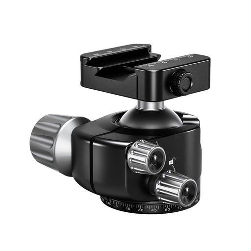 Leofoto LH-40SC 40mm Low Center of Gravity Ball Head with Low Profile QR Arca/Picatinny Clamp (20kg Load)