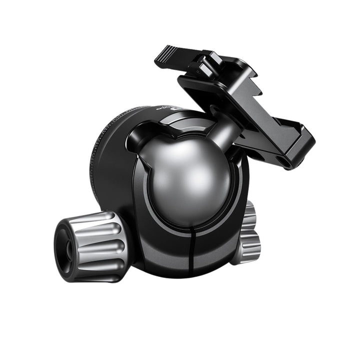 Leofoto LH-47SC 47mm Low Center of Gravity Ball Head with Low Profile QR Arca/Picatinny Clamp (22kg Load)