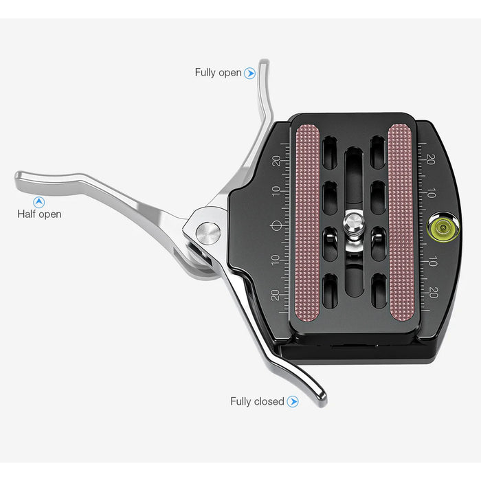 Leofoto LH Series LH-55LR 55mm Low Profile Ball Head with LR-70 Quick Release Clamp