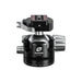 Leofoto LH Series LH-55R+RH-3 55mm Low Centre of Gravity Ball Head with RH-3 Clamp