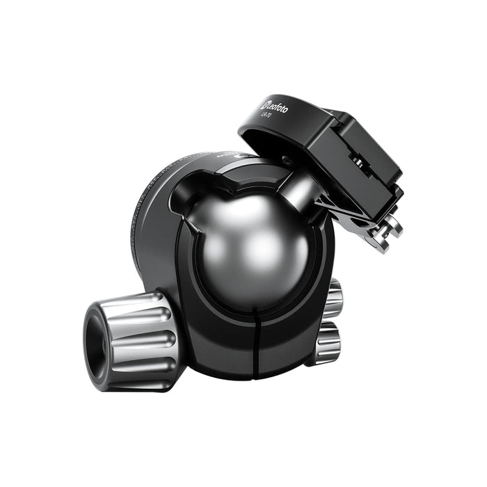 Leofoto LH Series LH-55R+RH-3 55mm Low Centre of Gravity Ball Head with RH-3 Clamp