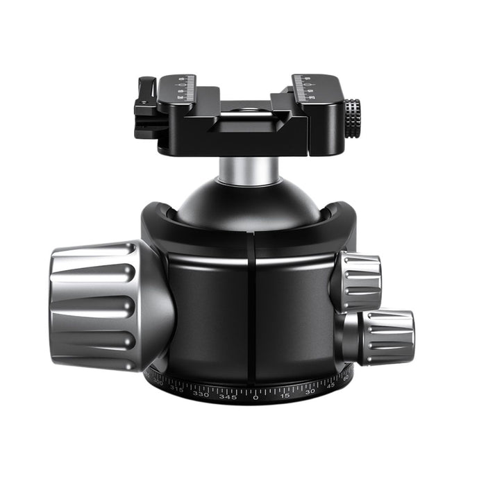 Leofoto LH-55SC 55mm Low Center of Gravity Ball Head with Low Profile QR Arca/Picatinny Clamp (25kg Load)