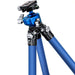 Leofoto Poseidon All Blue LP-284C 10 Layer Carbon Water, Sand and Dust proof Corrosion Resistant Titanium Feet Tripod with LH-30 Blue Ball Head - Max Load 10kg, Min 160mm to Max 1290mm