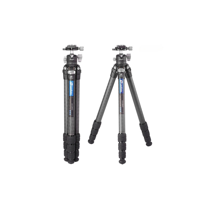 Leofoto Ranger LS-284C 10x Layer Carbon Fibre Tripod with LH-30 Low Profile Ballhead & Separate Centre Column - Max Load 10kg, Min 150mm to Max 1280mm + Col