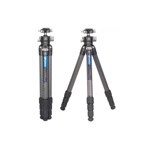 Leofoto Ranger LS-324C 10x Layer Carbon Tripod with LH-40PCL Quick Release Plate & Panorama Ballhead & Separate Centre Column - Max Load 15kg, Min 180mm to Max 1400mm + Col