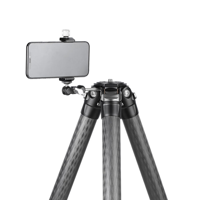 Leofoto Ranger LS-364C 10X Layer Carbon Half Spider Bowl Tripod - Max Load 25kg, Min 80mm to Max 1480mm