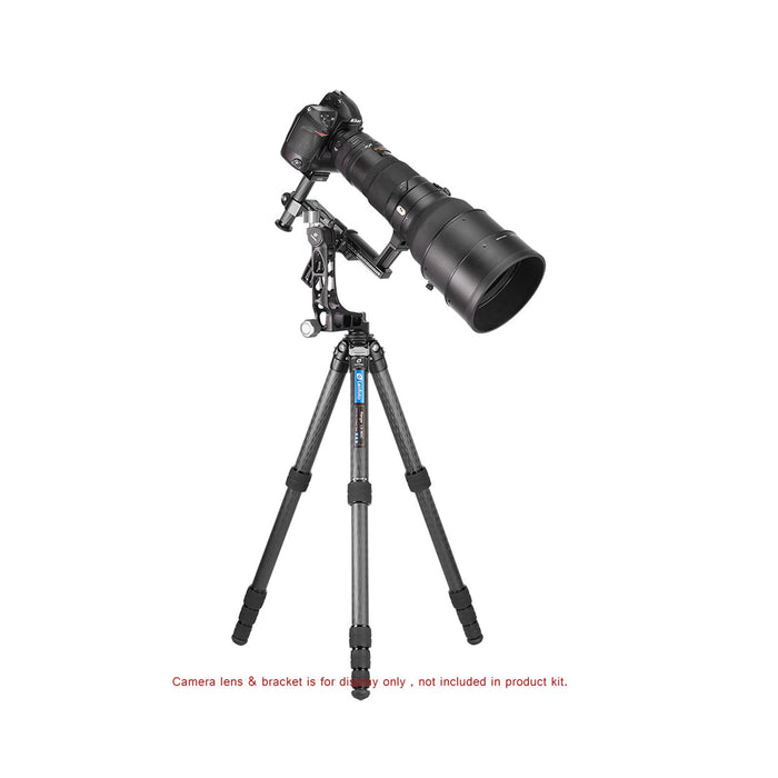 Leofoto Ranger LS-365C Lightweight 10x Layer Carbon Half Ball Levelling Tripod with PG1 Gimbal Head - Max Load - 20kg, Min 330mm to Max 1778mm