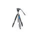 Leofoto LV-324C Manba LV Video Head System Flip Lock Carbon Fibre Tripod and BV-10 Video Head 6kg