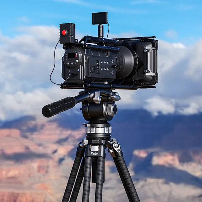 Leofoto KINGKONG Dual-Tube Video Tripod with Fluid Head Set