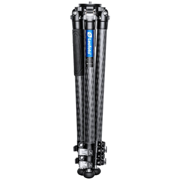 Leofoto Manba LVM Video Head System LVM-323C Flip Lock Carbon Fibre Tripod and BV-15 Video Fluid Head 10kg