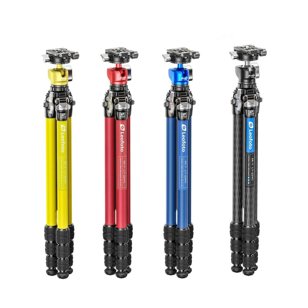 Leofoto BLACK MR.Y LY-224C 10 Layer Carbon Y Shaped Centre Tripod
