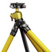 Leofoto YELLOW MR.Y LY-224C 10 Layer Carbon Y Shaped Centre Tripod with LH-25 Ball Head - Max Load 6kg, Min 125mm to Max 1410mm