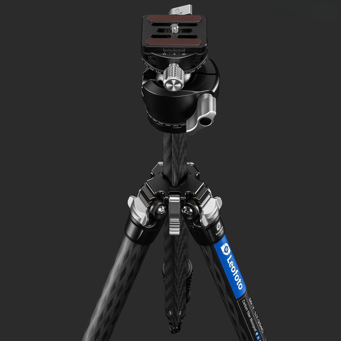 Leofoto MR.Y LY-254C 10 Layer Carbon Y Shaped Centre Tripod with LH-30 Low Profile Ball Head - Max Load 8kg, Min 140 mm to Max 1500mm