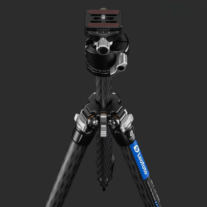 Leofoto MR.Y LY-284C 10 Layer Carbon Y Shaped Centre Tripod with LH-30 Low Profile Ball Head - Max Load 10kg, Min 160 mm to Max 1550mm