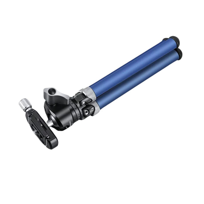 Leofoto MT-02C Mini Table Tripod and LH-22 Ball Head Kit (Blue) - Max Load 5kg, Min 85mm, Max 200mm