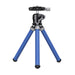 Leofoto MT-02C Mini Table Tripod and LH-22 Ball Head Kit (Blue) - Max Load 5kg, Min 85mm, Max 200mm