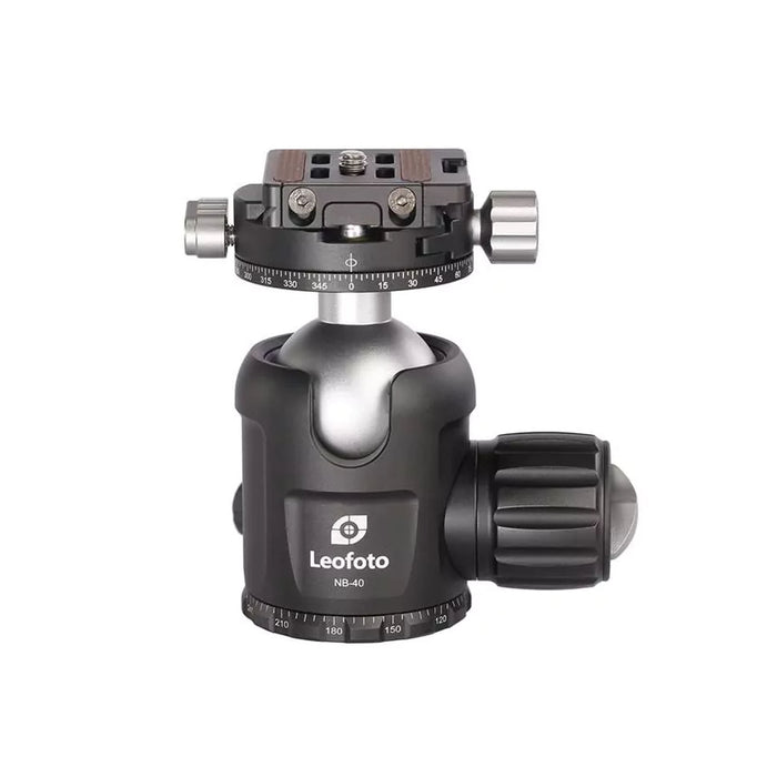 Leofoto NB Pro NB-40 Ballhead with panning clamp and NP-50 Plate