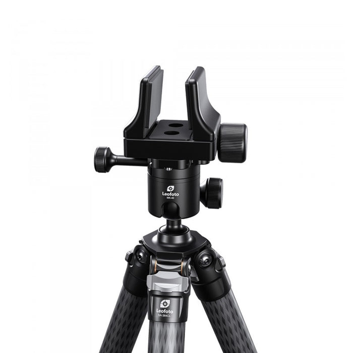 Leofoto SA Series TALL SA-364CL 10 Layer Carbon Tripod with MK-40 40mm Ballhead w/ 3 way locking and GS-3 Clamp Heavy Duty Support System - Max load ; 20kg, Min 295mm to Max 1910mm