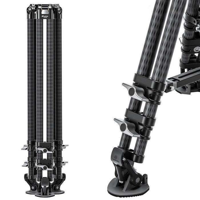 Leofoto KINGKONG LVC-253C&BV-15 Carbon Fibre Twin Leg Tripod - Max Load 20kg