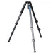 Leofoto Manba LVM Video Head System LVM-323C Flip Lock Carbon Fibre Tripod - Max Load 25kg, Min 180mm, Max 1550mm