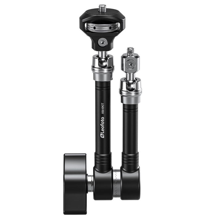 Leofoto AM-6Kit Versa Magic Arm “Heavy-Duty” | Anti-Twist Adapter | 1/4th and 3/8″ Mounting Screws
