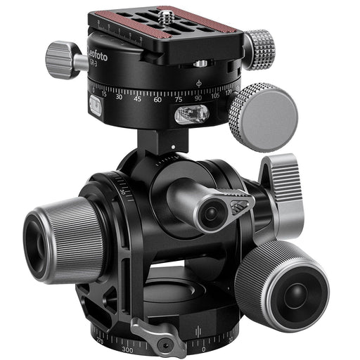 Leofoto G4 PROM Four Way Geared Head with Geared Panning Adaptor