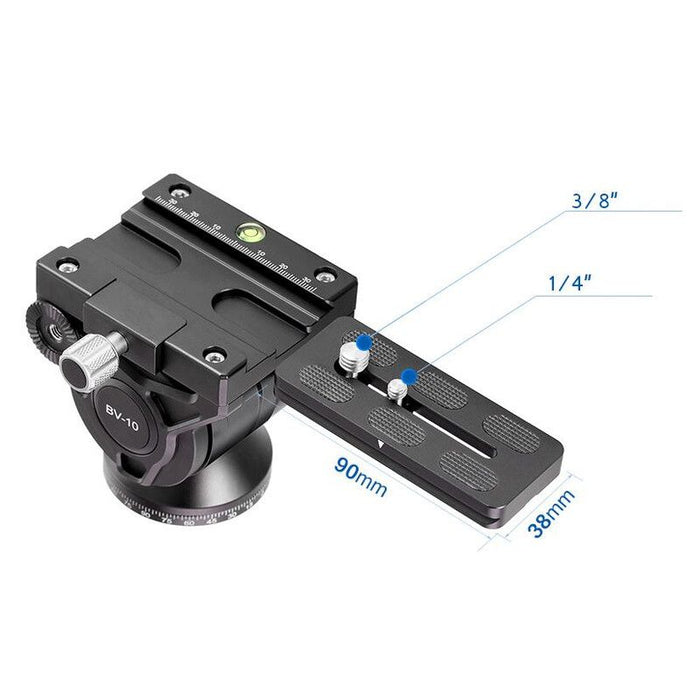 Camera lens support with measurement details on a white background