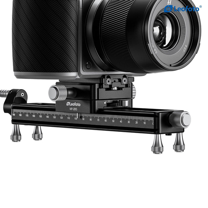 Leofoto MP-200S Macro Focusing Rail with Rotating Arca-Type QR System