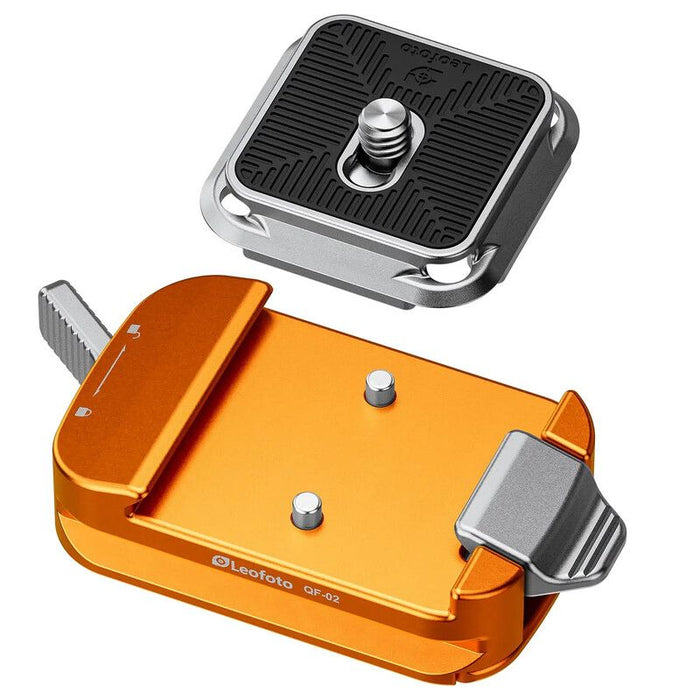 Leofoto QF-02 Fast Coupling Kit for Arca-Swiss with QP-38 Quick Release Plate - Orange