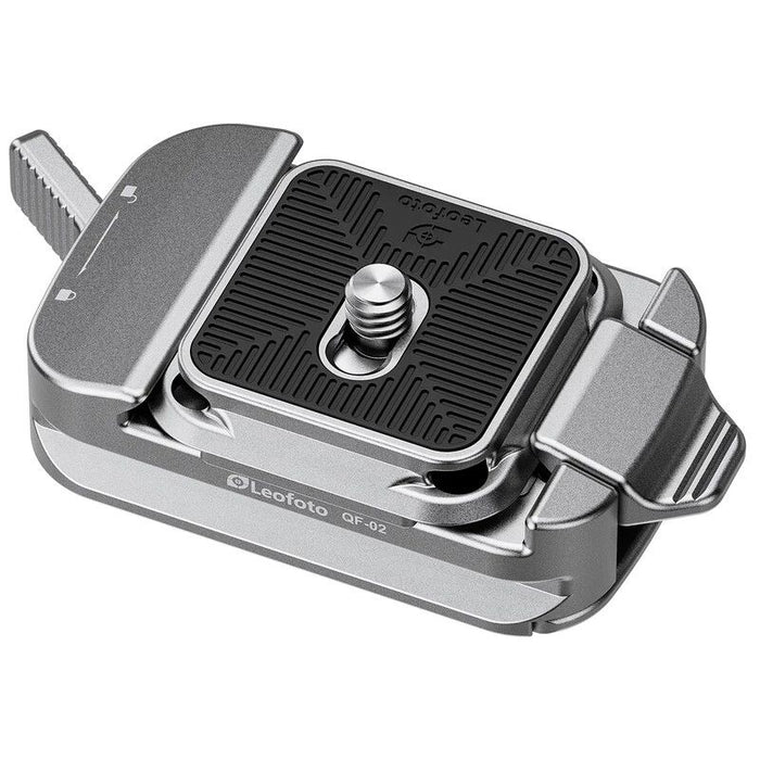 Leofoto QF-02 Fast Coupling Kit for Arca-Swiss with QP-38 Quick Release Plate - Silver