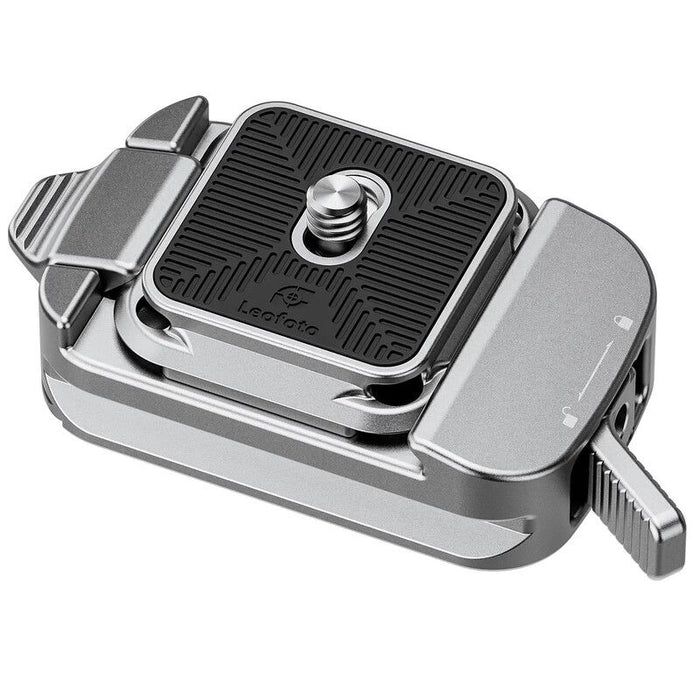 Leofoto QF-02 Fast Coupling Kit for Arca-Swiss with QP-38 Quick Release Plate - Silver