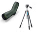 Swarovski ATC 17-40x56 Spotting Scope with Leofoto MR. O LO-223CS 10 Layer Carbon Tripod with Built in Ball Head and SW-02 Pan and Tilt Head for Spotting Scopes and Binoculars - Max Load 10kg, Min 150mm to Max 1890mm Bundle