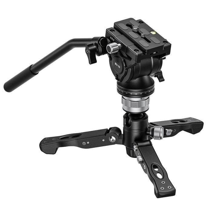 Leofoto MF-324C+BV-10 Professional Carbon Fiber Monopod w/ BV-10 Aluminium Fluid Video Tripod Head & VD-03 Support